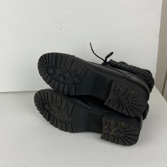 Jessica Cline Karlie Black Lace Up Sweater Booties - Picture 9 of 12
